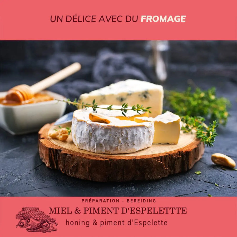Miel & Piment d'Espelette - Les p'tites Apicultrices