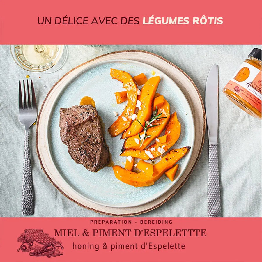 Miel & Piment d'Espelette - Les p'tites Apicultrices